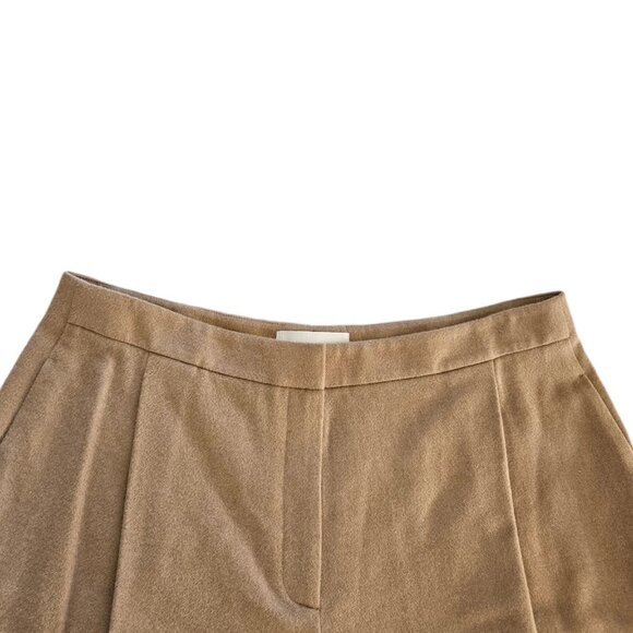 Lafayette 148 Camel Hair Cooper Pleated Barrel Leg Ankle Pant Camel 14 - Picture 4 of 15